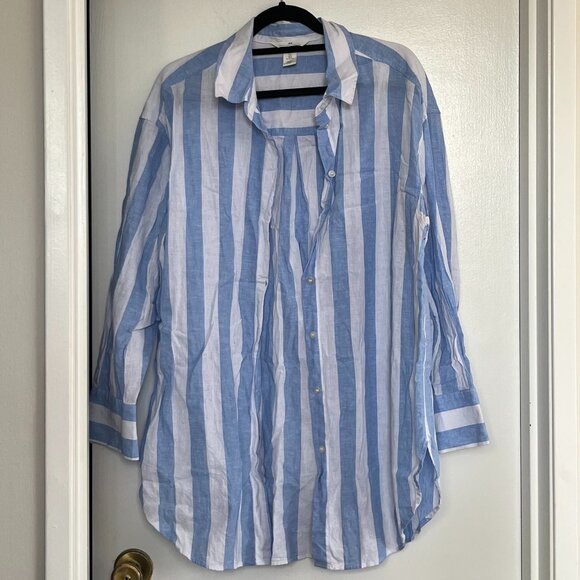 H&M Linen Button-Up Shirt - Picture 1 of 5